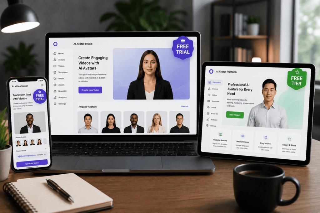 AI Avatar Services Offering Free Trials or Tiers: 7 Best Options