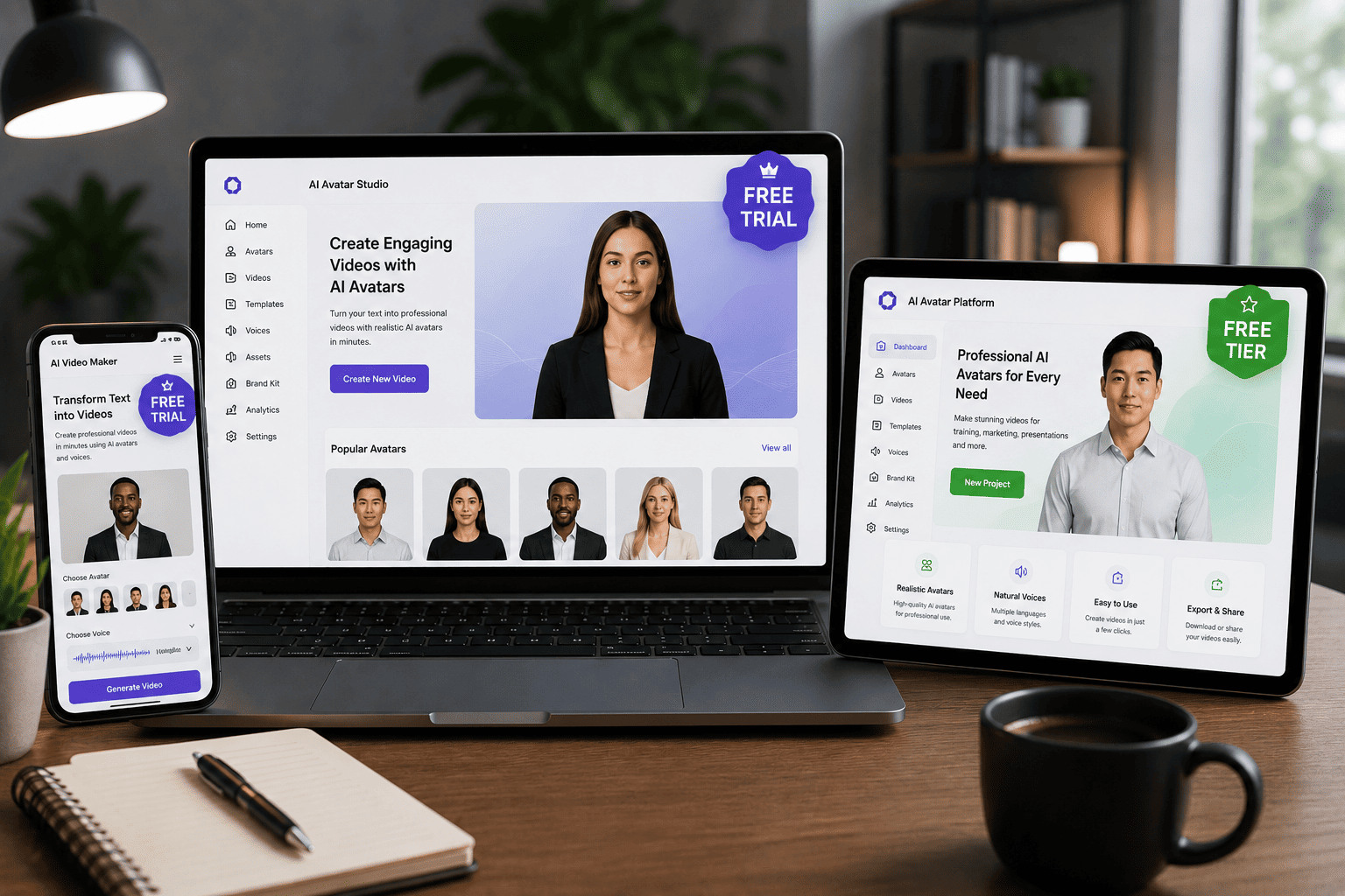 AI Avatar Services Offering Free Trials or Tiers: 7 Best Options