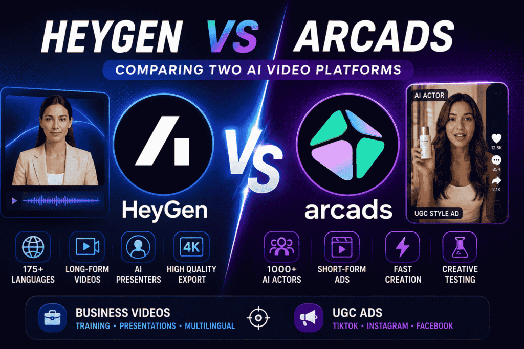 HeyGen vs Arcads: Which AI Video Tool Is Better? (2026)